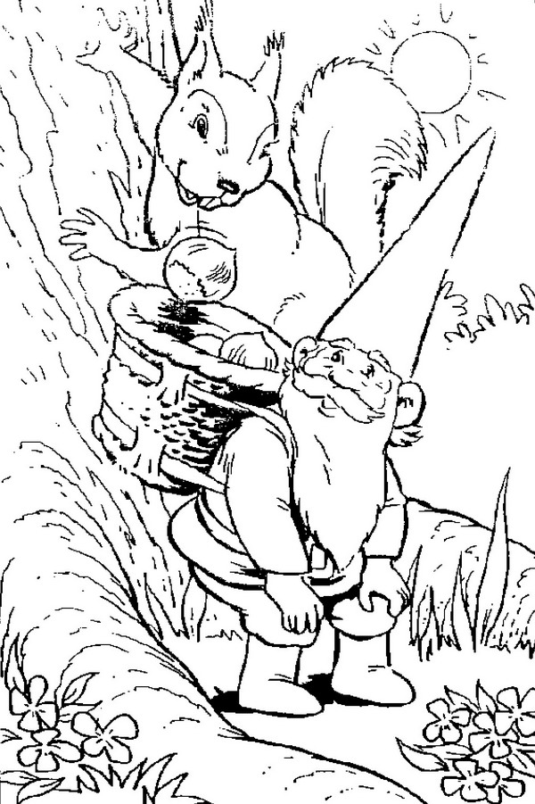 Kids-n-fun.com | Coloring page David the Gnome David the Gnome